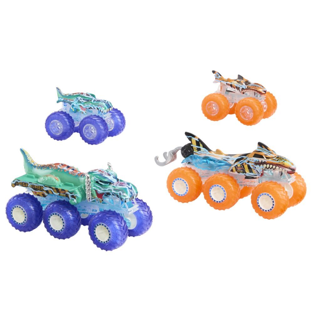 Levně HW MONSTER TRUCKS POWER SMASHERS TAHAČ A TRUCK