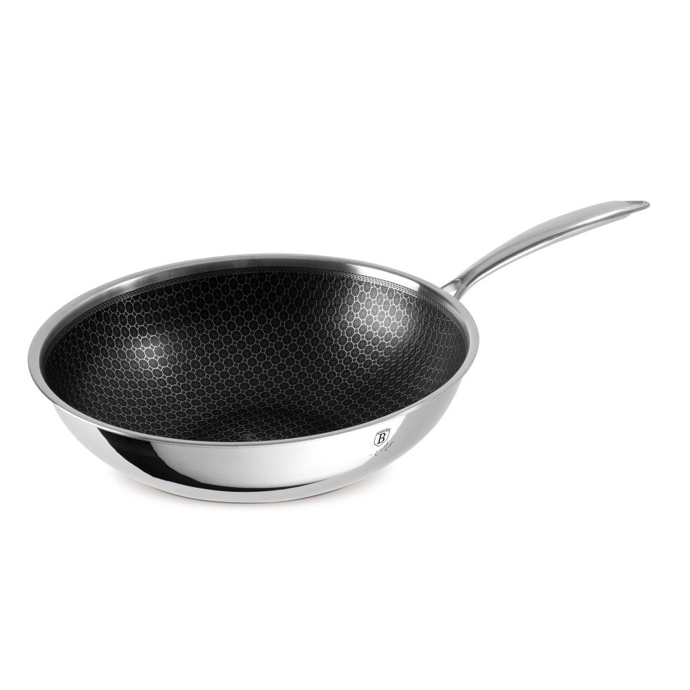 BERLINGERHAUS Pánev WOK nerez s nepřilnavým povrchem 30 cm Eternal Collection BH-8521