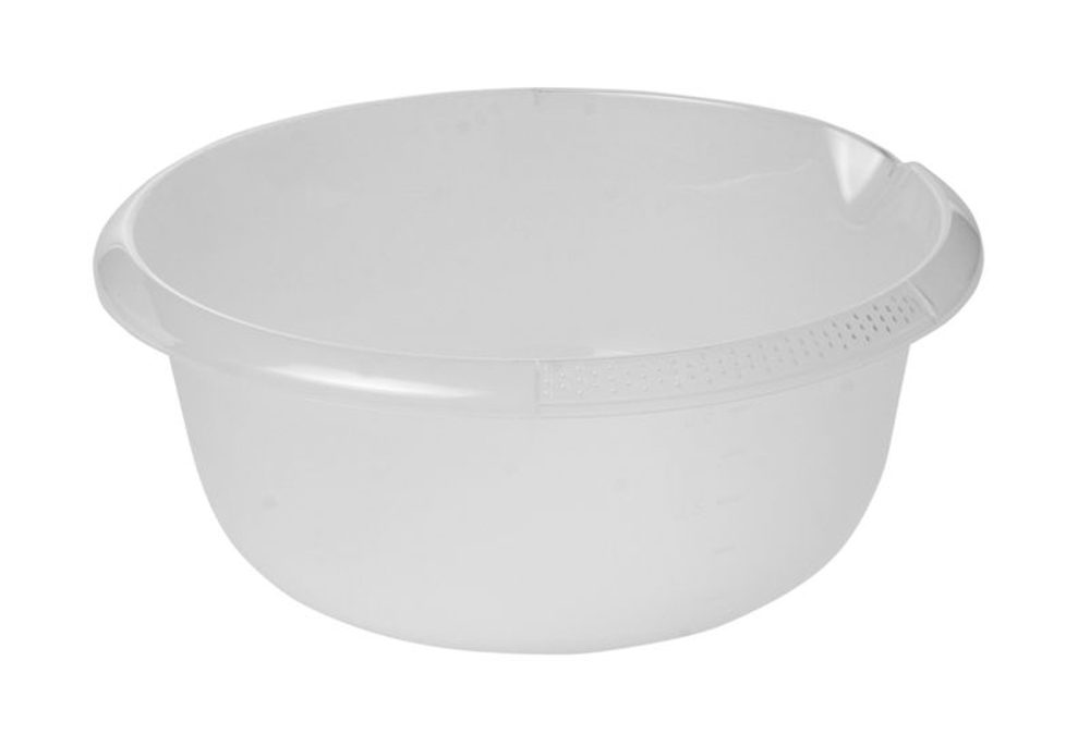 Levně mísa d32x14cm s výlevkou, transparent,plast