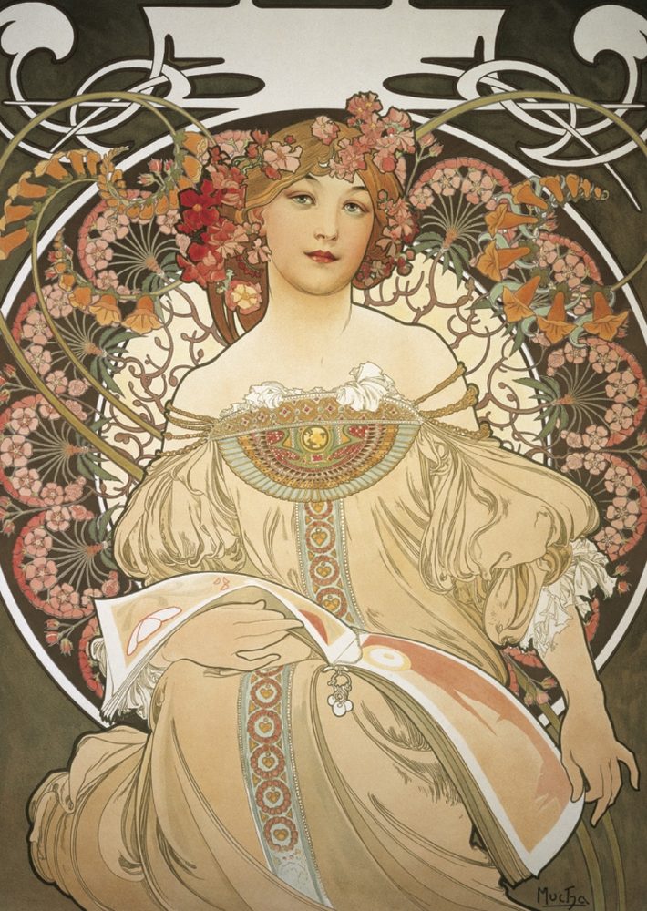 Levně Presco Group Pohled Alfons Mucha – Reverie, krátký