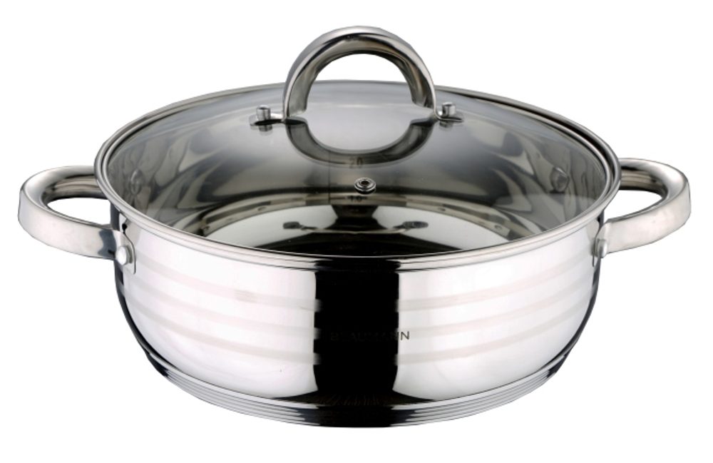 Levně BLAUMANN Pekáč / hrnec s poklicí nerez 32 cm Gourmet Line BL-1005