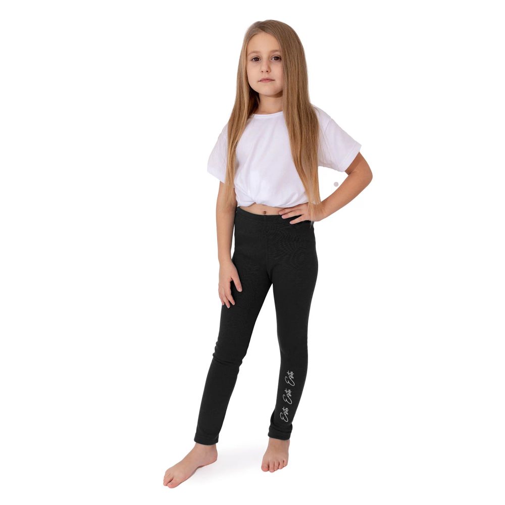 Levně ESITO Dětské zateplené legíny Warmkeeper Black - 80 černá