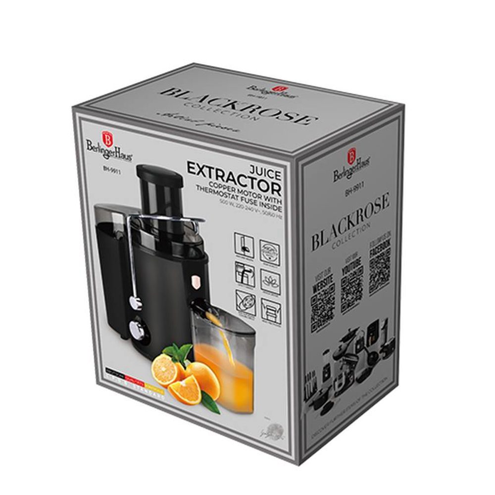 BERLINGERHAUS Odšťavňovač 500 W Black Rose Collection BH-9911