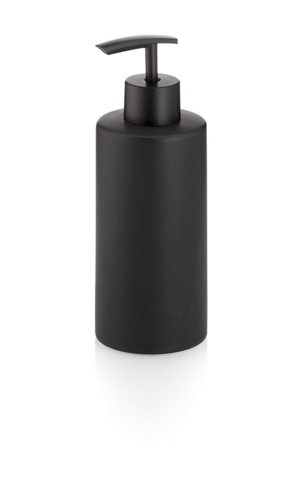 Levně KELA Dávkovač mýdla Matsi keramika černá 300 ml KL-23719