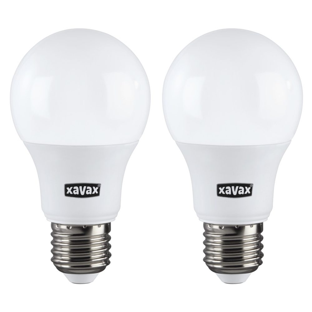 Levně Xavax LED žárovka, E27, 806 lm (nahrazuje 60 W), teplá bílá, 2 ks v krabičce (cena za balení)