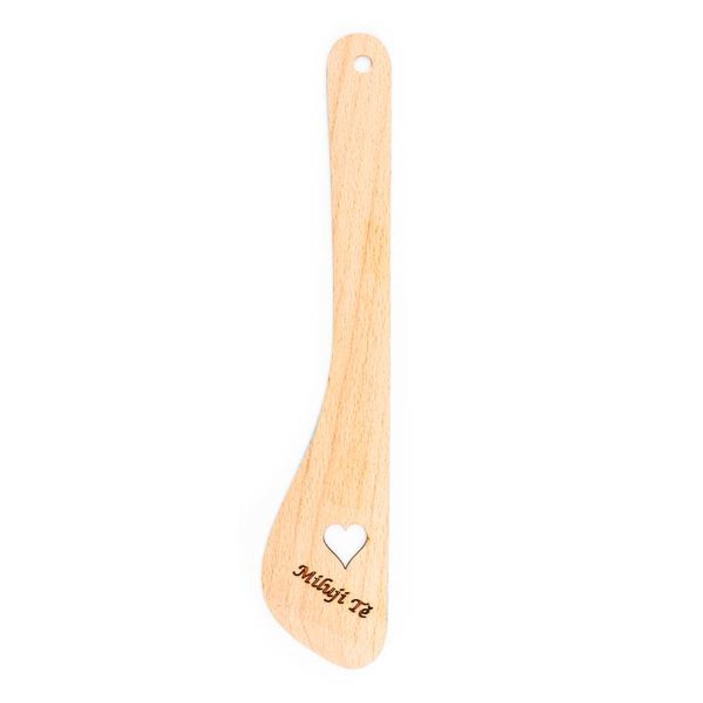 Levně TORO VAŘEČKA DŘEVĚNÁ MILUJI TĚ 30X6CM TORO