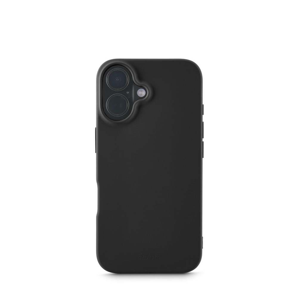Levně Hama Fantastic Feel, kryt pro Apple iPhone 16, hebký povrch, černý