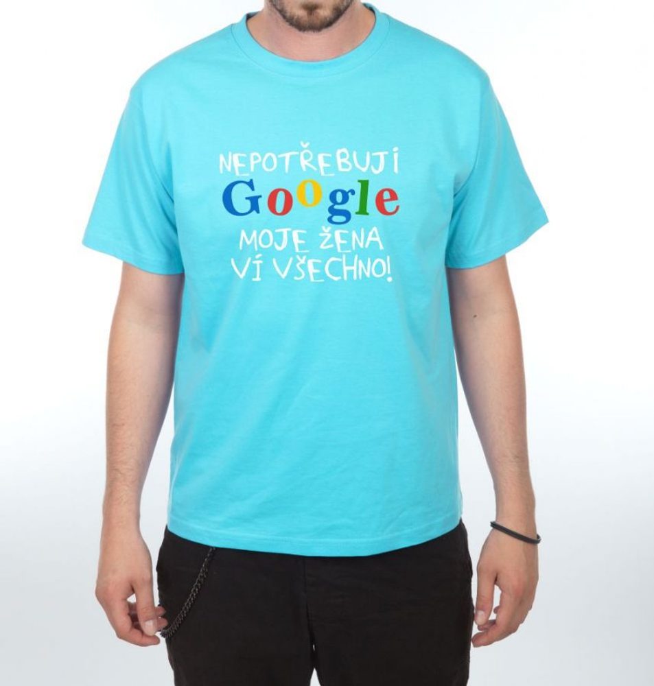 Tričko - Google - L černá (obrázek 6)