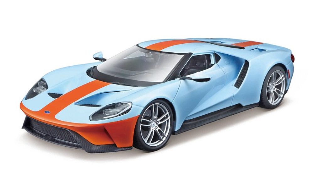 Levně Maisto - 2017 Ford GT, modro-oranžová, 1:18