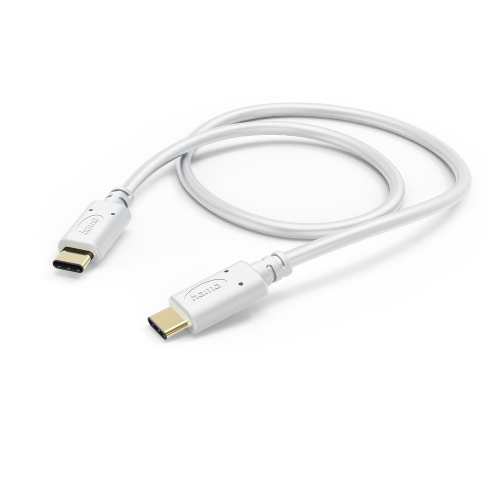 Levně Hama kabel USB-C 2.0 typ C-C 1,5 m, bílá