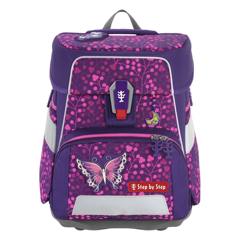 Levně Step by Step Školní aktovka SPACE SHINE, Butterfly Night Ina - 5 dílný set, AGR certifikát