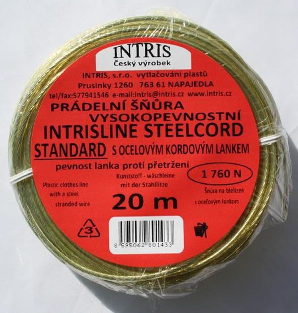 Levně šňůra 20m LANKO OCEL, STANDARD