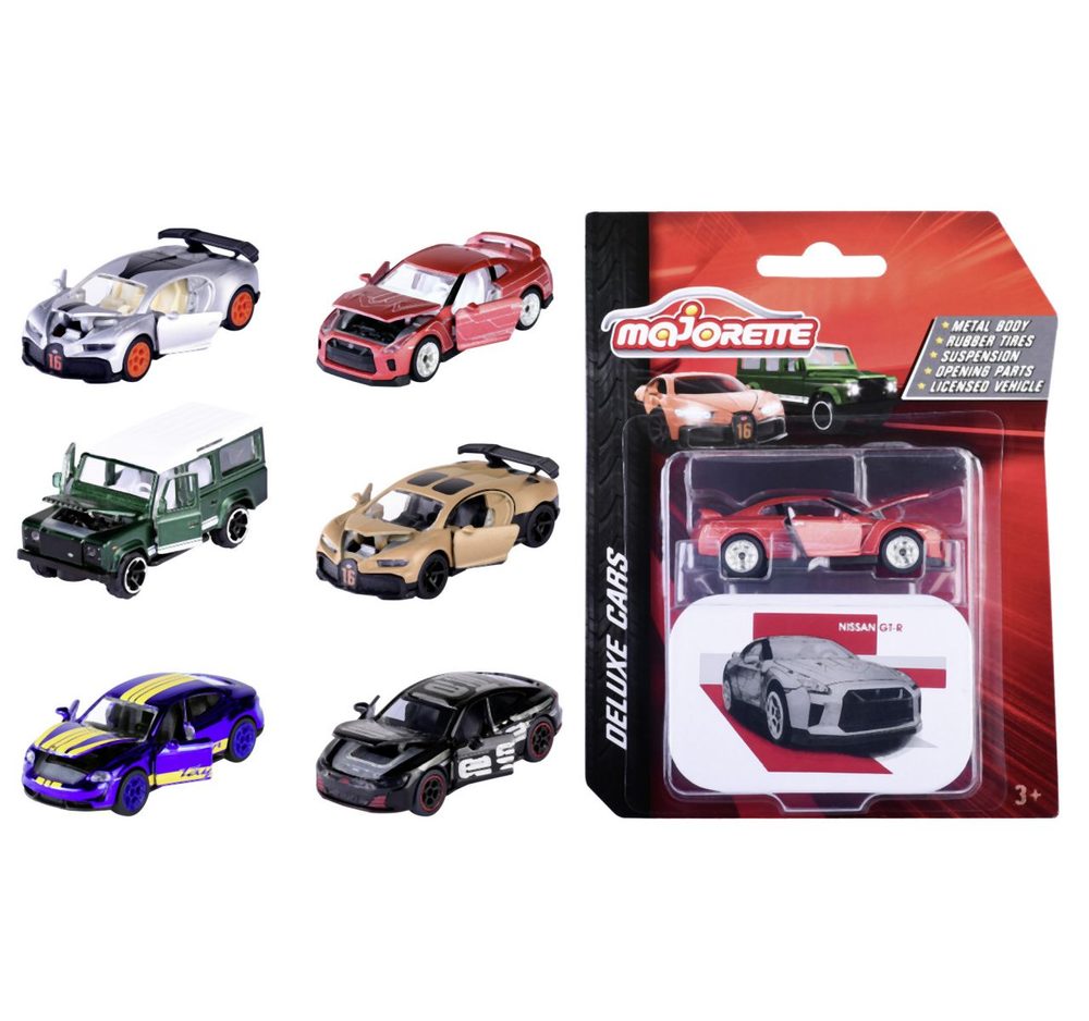 Majorette Autíčko Deluxe Cars,7,5 cm, 6 druhů