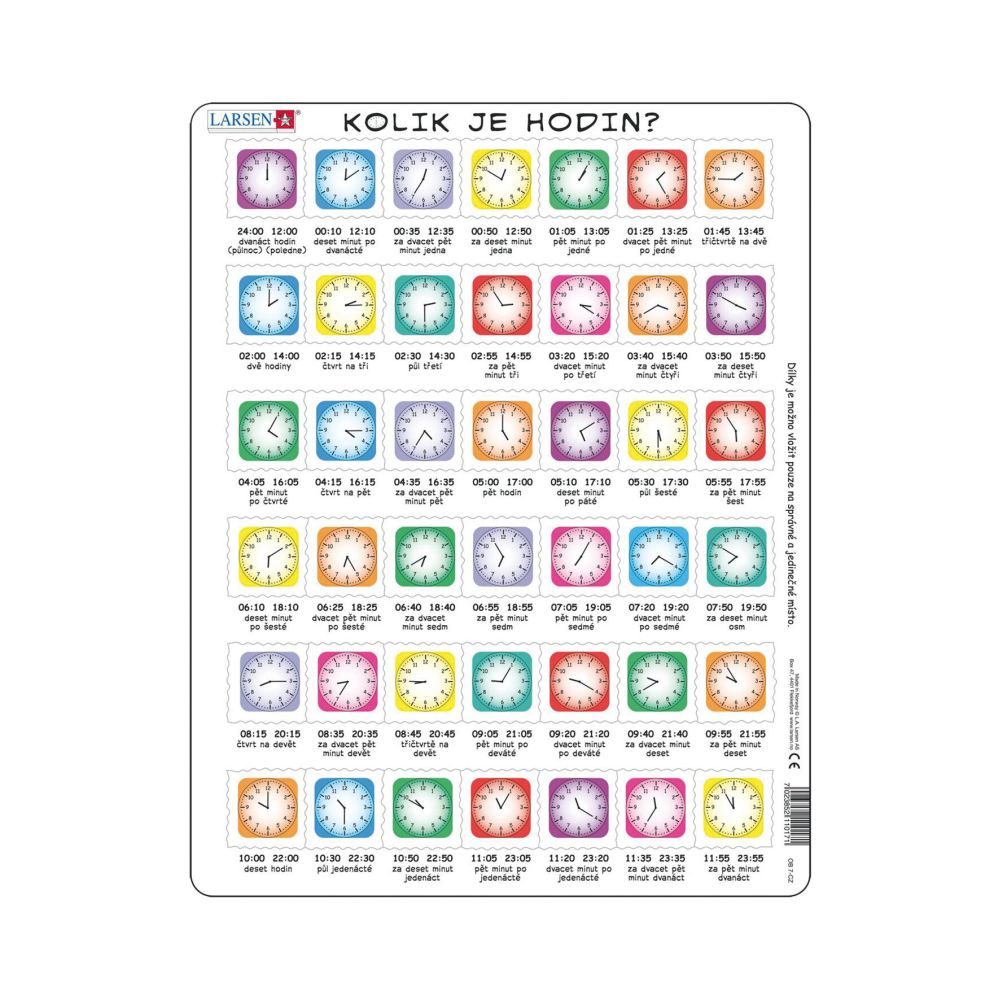 Levně HODINY 42 d. EDU Puzzle