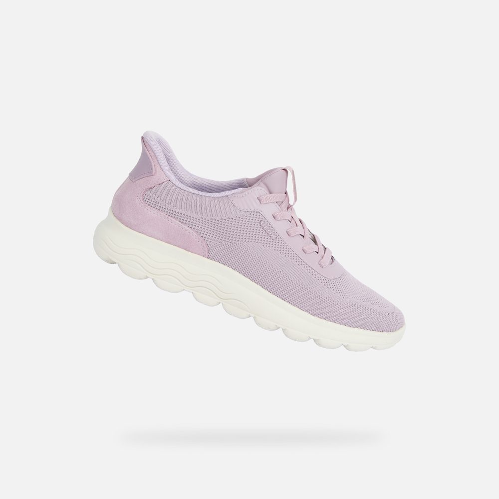 Fialové dámské tenisky Geox Spherica Plus Fast in - 36