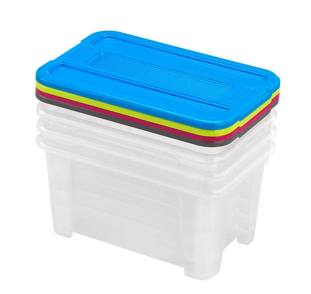 Levně heidrun BOX ÚLOŽNÝ S VÍKEM SET 4KS TEX BOX 4,5L