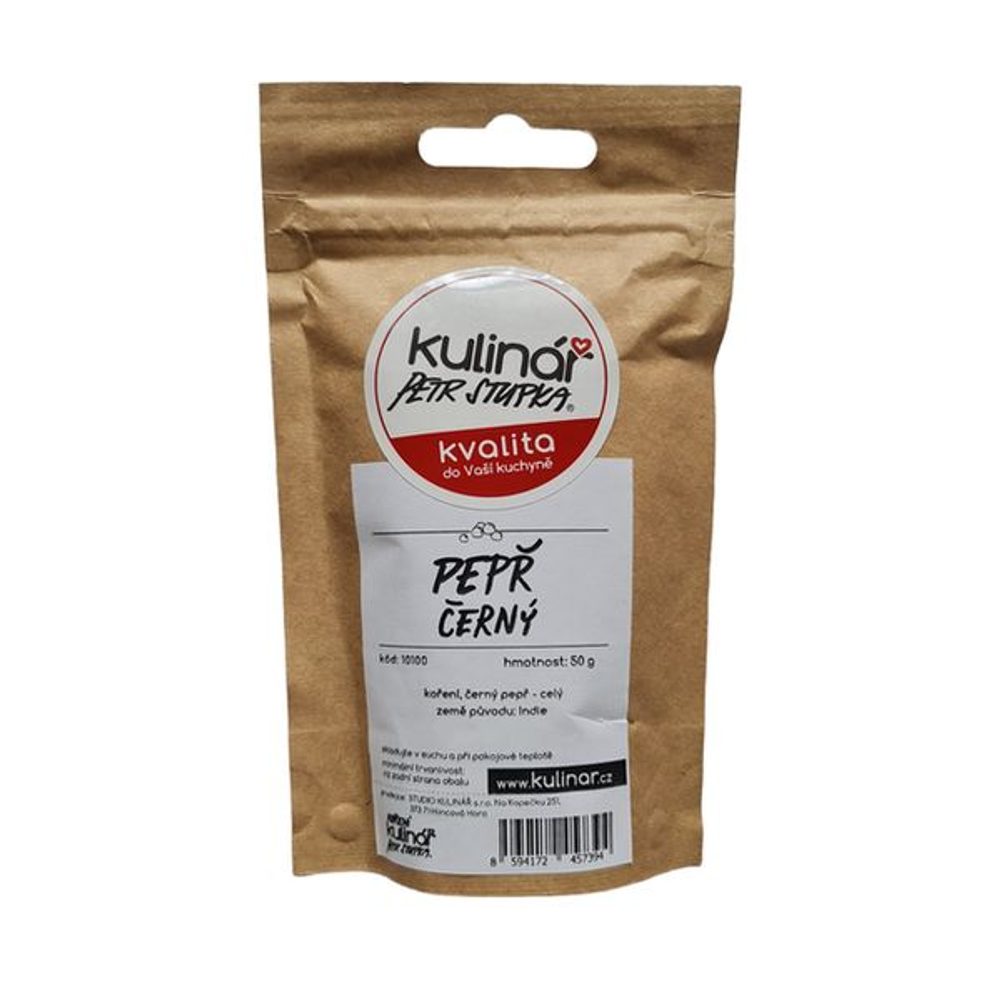 Levně koření-"K"-PEPŘ ČERNÝ M, CELÝ, sáček-50g QQ