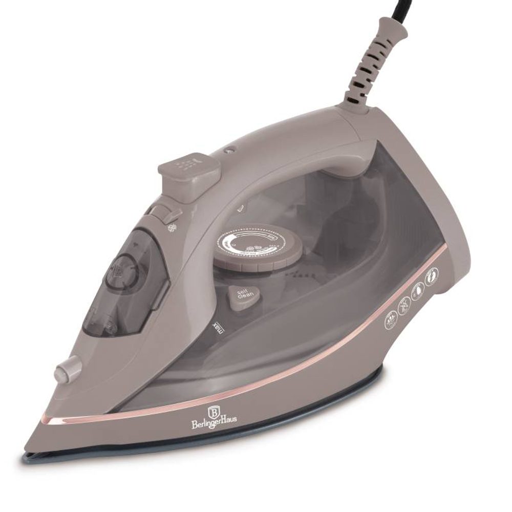 BERLINGERHAUS Žehlička napařovací 2200 W Taupe Collection BH-9594