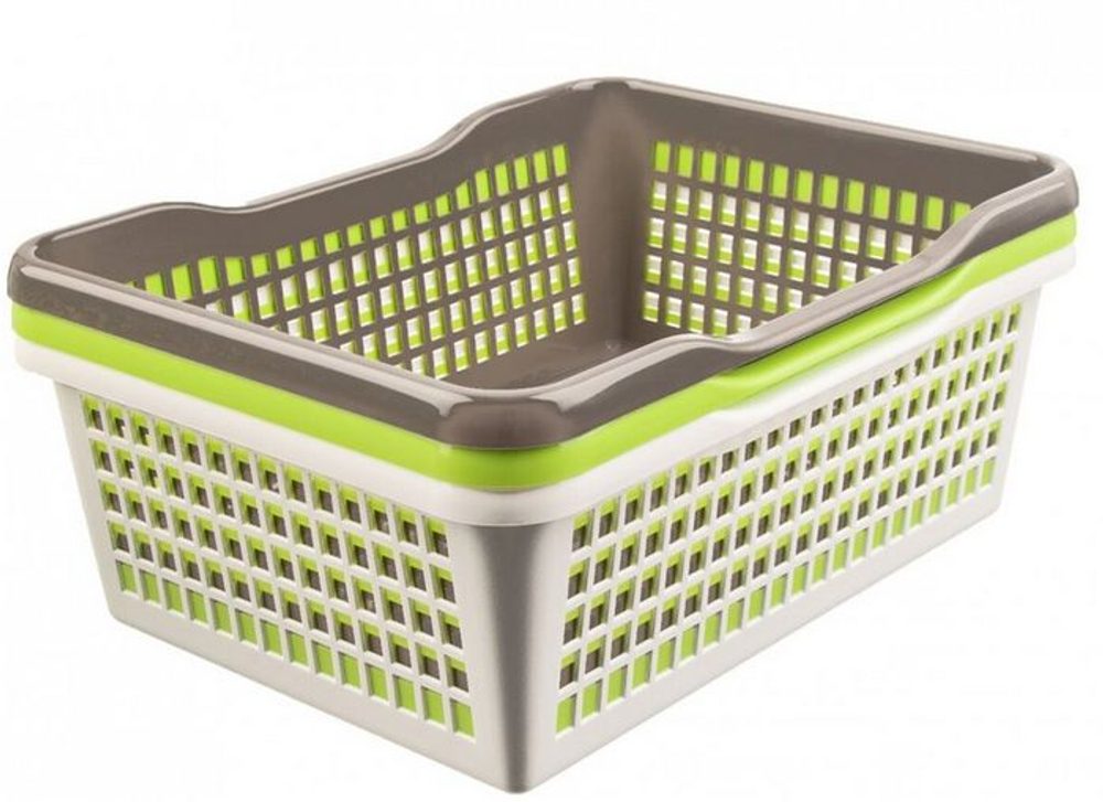 Levně košík A7 15,5x12,5x 6,6cm, prolamovaný, 3barvy, plast
