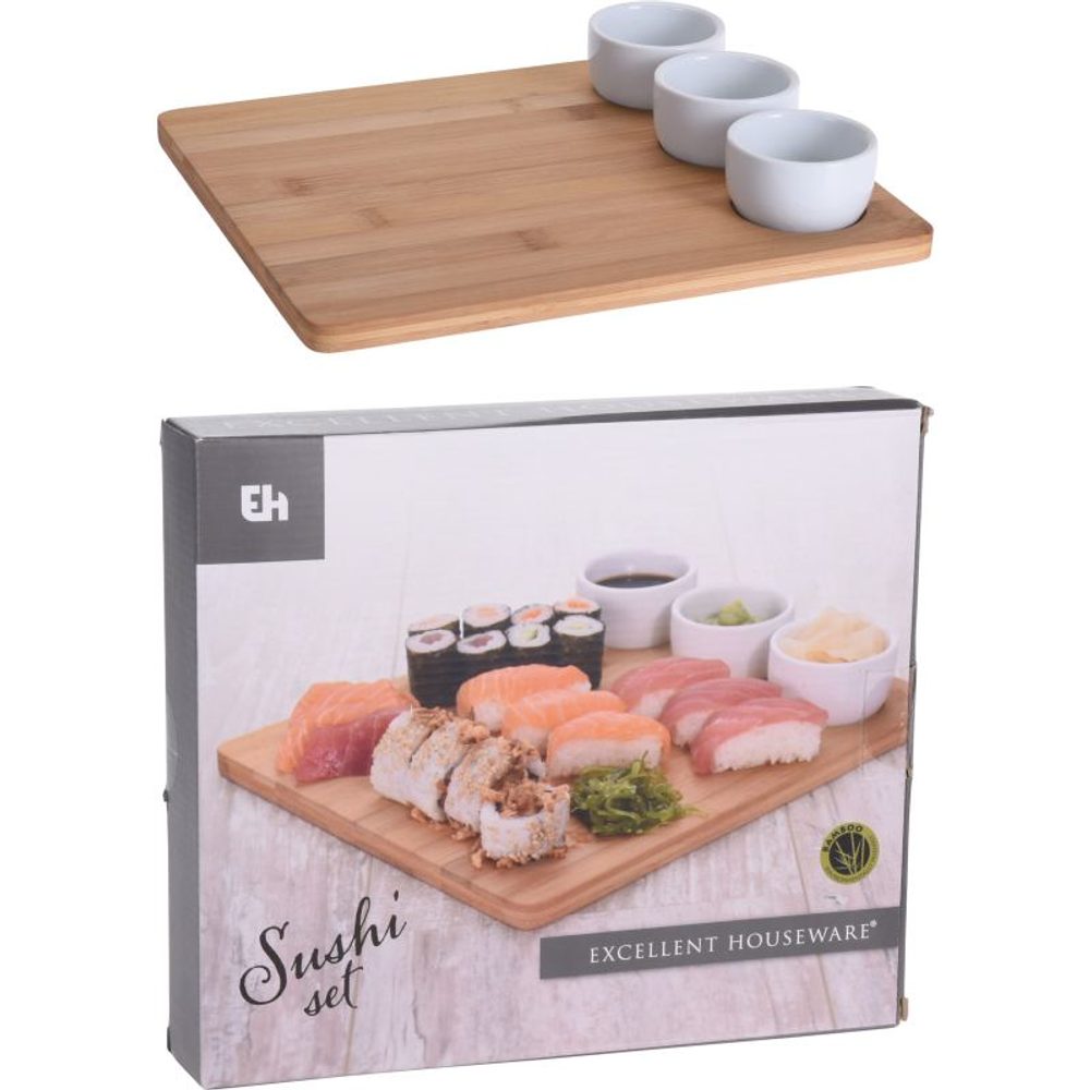 Levně EXCELLENT HOUSEWARE Sushi set servírovací sada 4 ks KO-784610250
