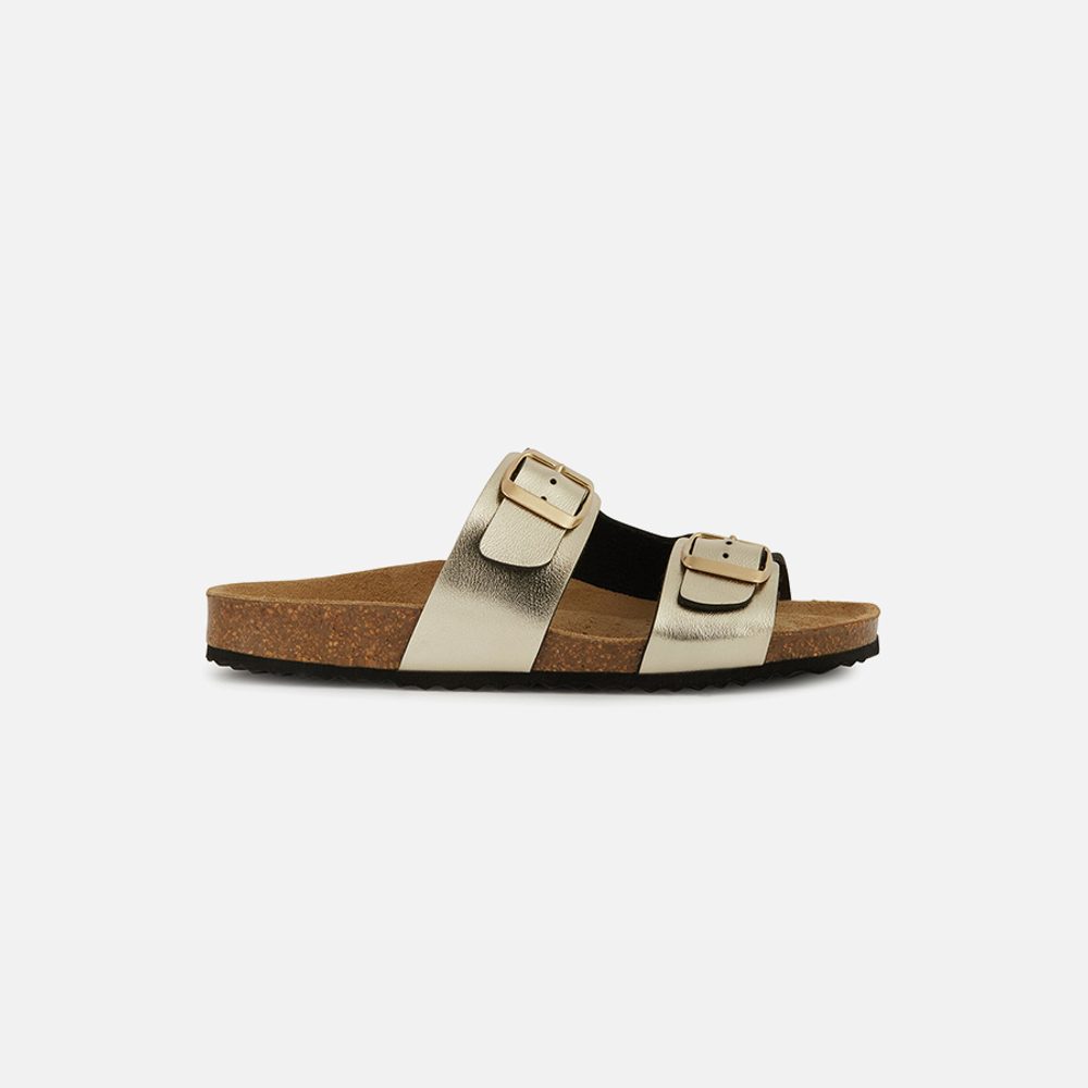 Zlaté dámské sandály Geox Brionia - 36