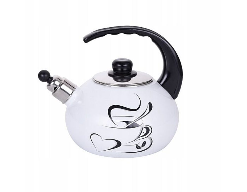 Levně čajník 2,5l ŠAPO DEKOR, indukce, smalt/víčko NR