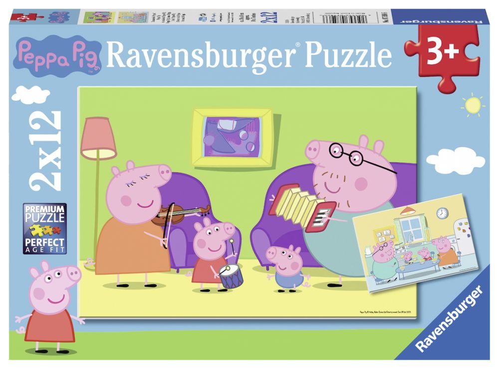 Levně Prasátko Peppa 2x12 dílků