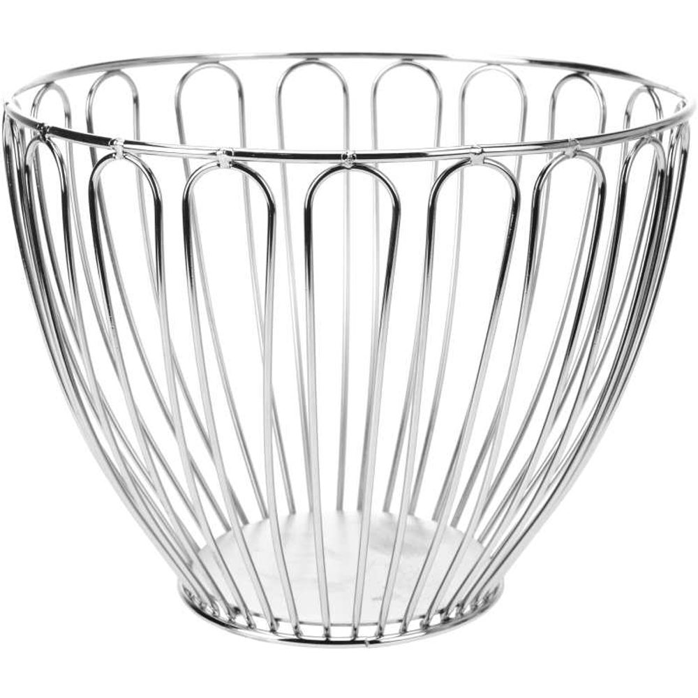 Levně EXCELLENT HOUSEWARE Koš na ovoce drátěný chrom 24 cm KO-170425300