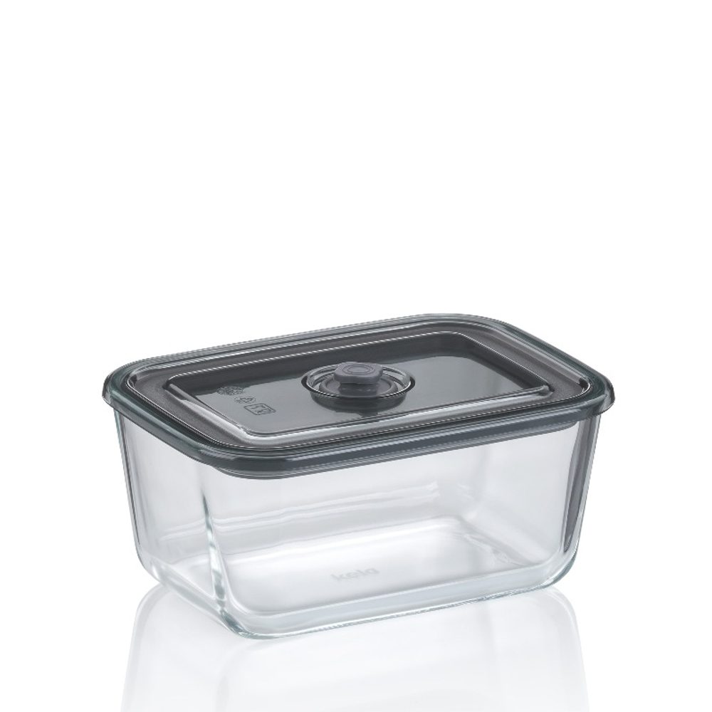 Levně KELA Dóza na potraviny skladovací Aurelia sklo 20,0x14,5x9,0cm 1,4l KL-12645