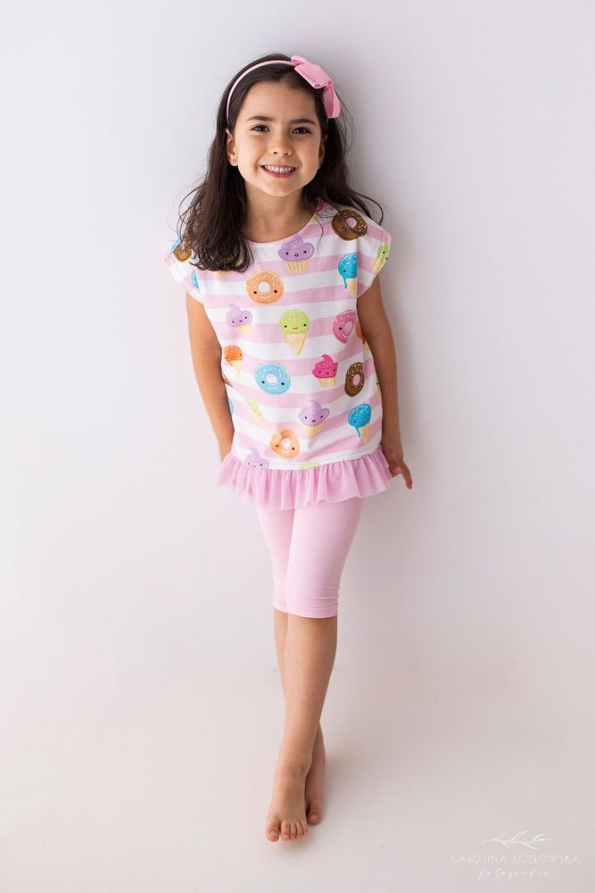 Levně Tunika s tylem Lily Grey donuty - 110