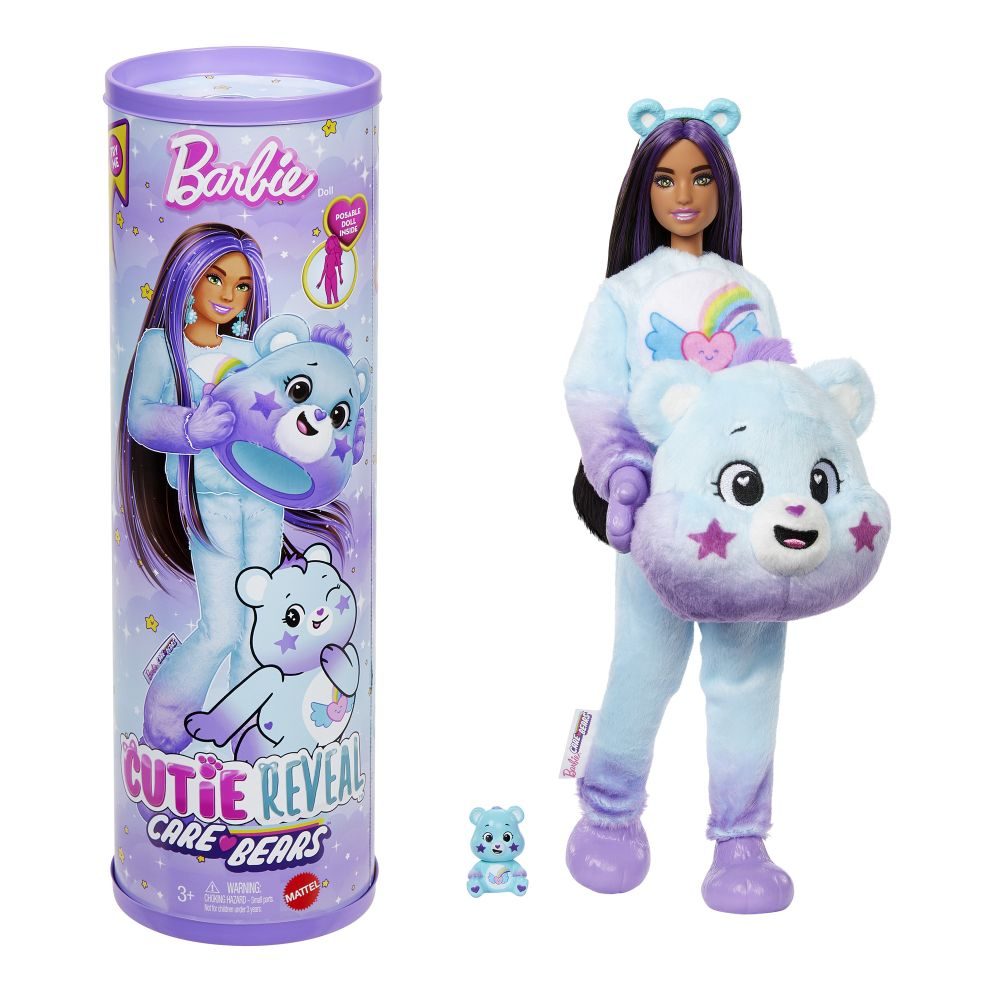 Levně BRB CUTIE REVEAL BARBIE A STAROSTLIVÍ MEDVÍDCI SÉRIE 2 - FIALOVÁ