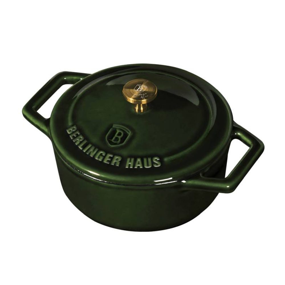 Levně BERLINGERHAUS Pekáč litinový s poklicí 10 cm Emerald Collection BH-6501