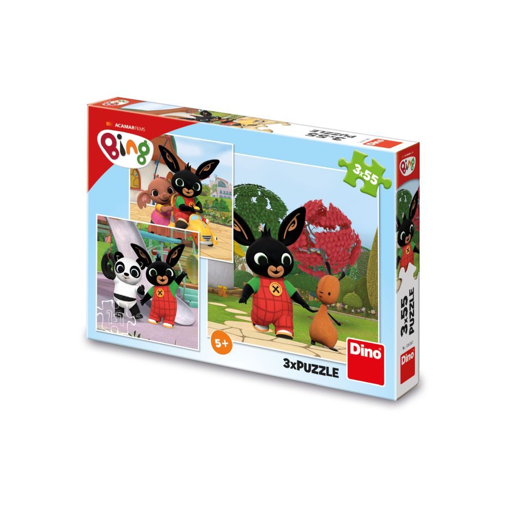 Levně BING SI HRAJE 3x55 Puzzle