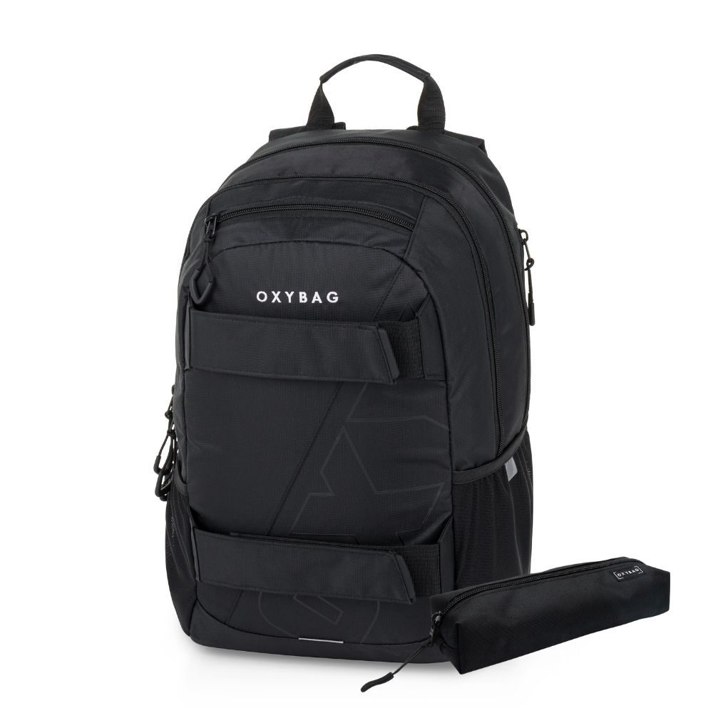 Levně Studentský batoh + etue OXY Sport Black