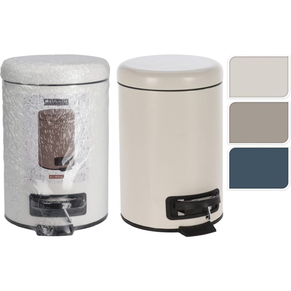 Levně EXCELLENT HOUSEWARE Odpadkový koš do koupelny 3 l tmavě modrá KO-106000230modr