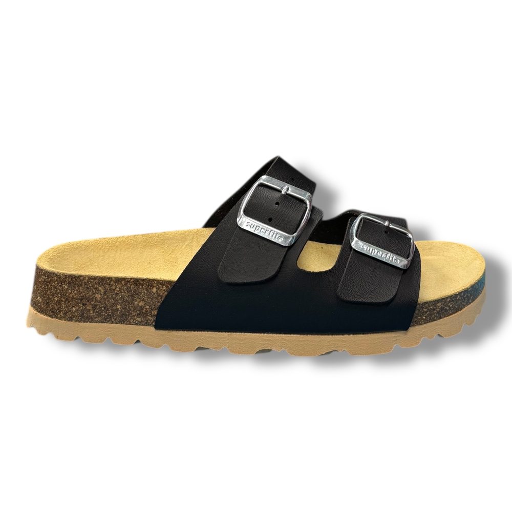 Levně Superfit chlapecké pantofle černé 0-800111-0000 – do školy - 41