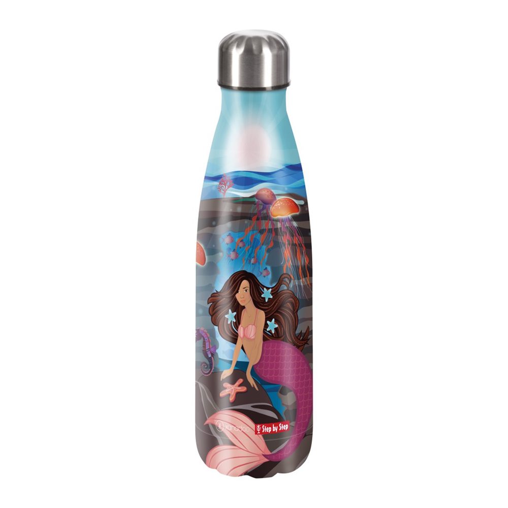 Levně Izolovaná láhev na pití z nerezové oceli 0,5 l, Mermaid Delia