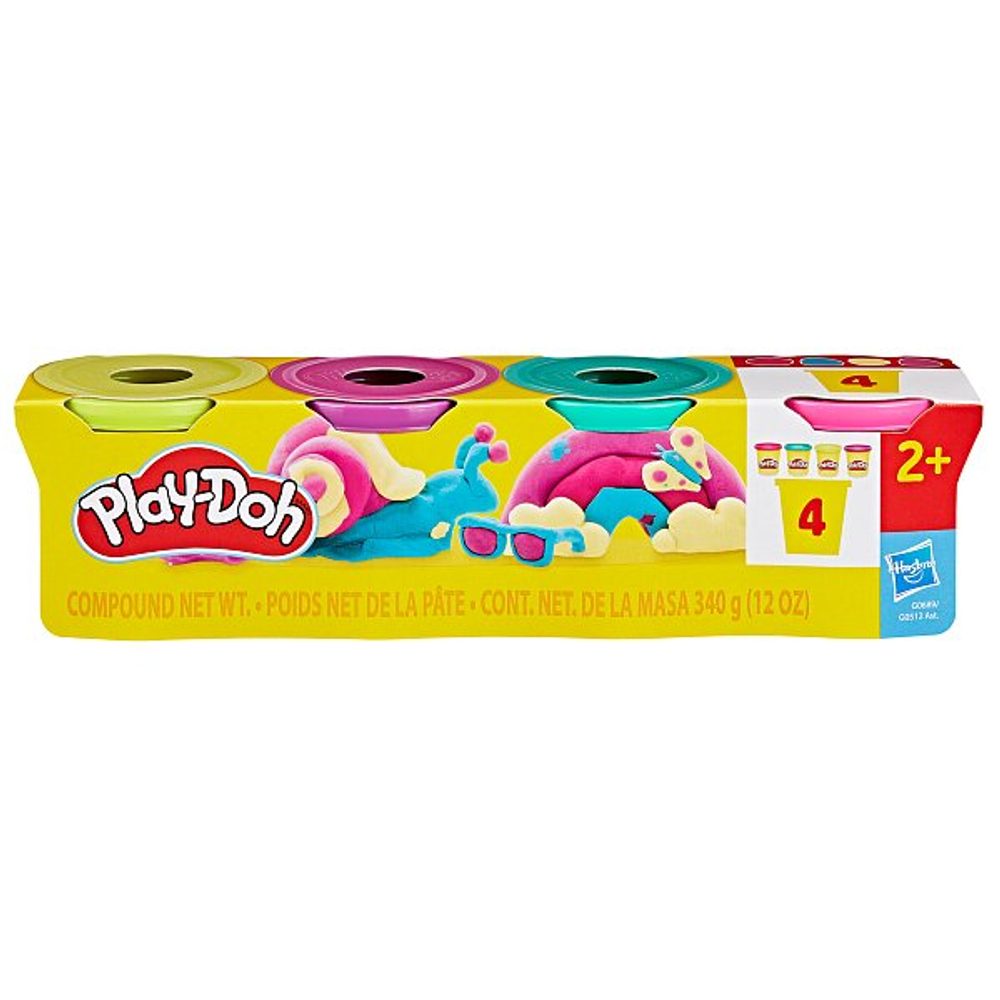 Levně HASBRO - Play-Doh 4ks kelímků 4 x 85g
