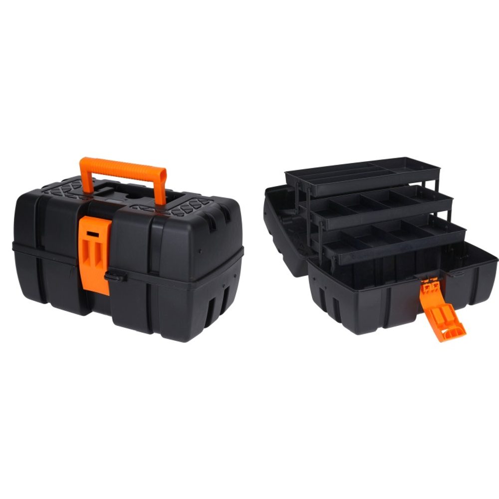 Levně EXCELLENT HOUSEWARE Kufr na nářadí s organizérem na šroubky 37 x 23 x 21 cm KO-Y98500080