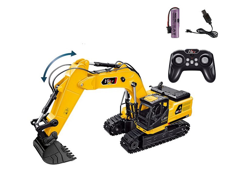 Levně WIKY Bagr RC na dálkové ovládání 46 cm