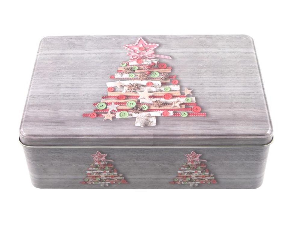 Levně HIT DÓZA NA CUKROVÍ 20x13x6,8CM VÁNOČNÍ MOTIV