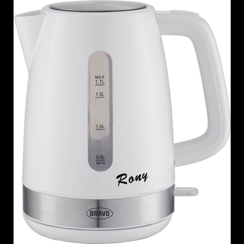 Levně konvice var. 1,7l B-4777 RONY, BÍLÁ, BRAVO