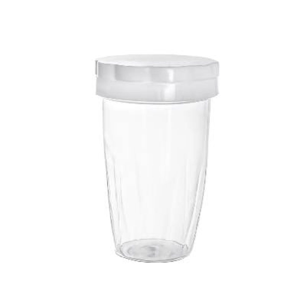 Levně cukřenka 150ml, ČIRÁ, bílé nebo šedé víčko, d5,5x9cm, sypací, plast