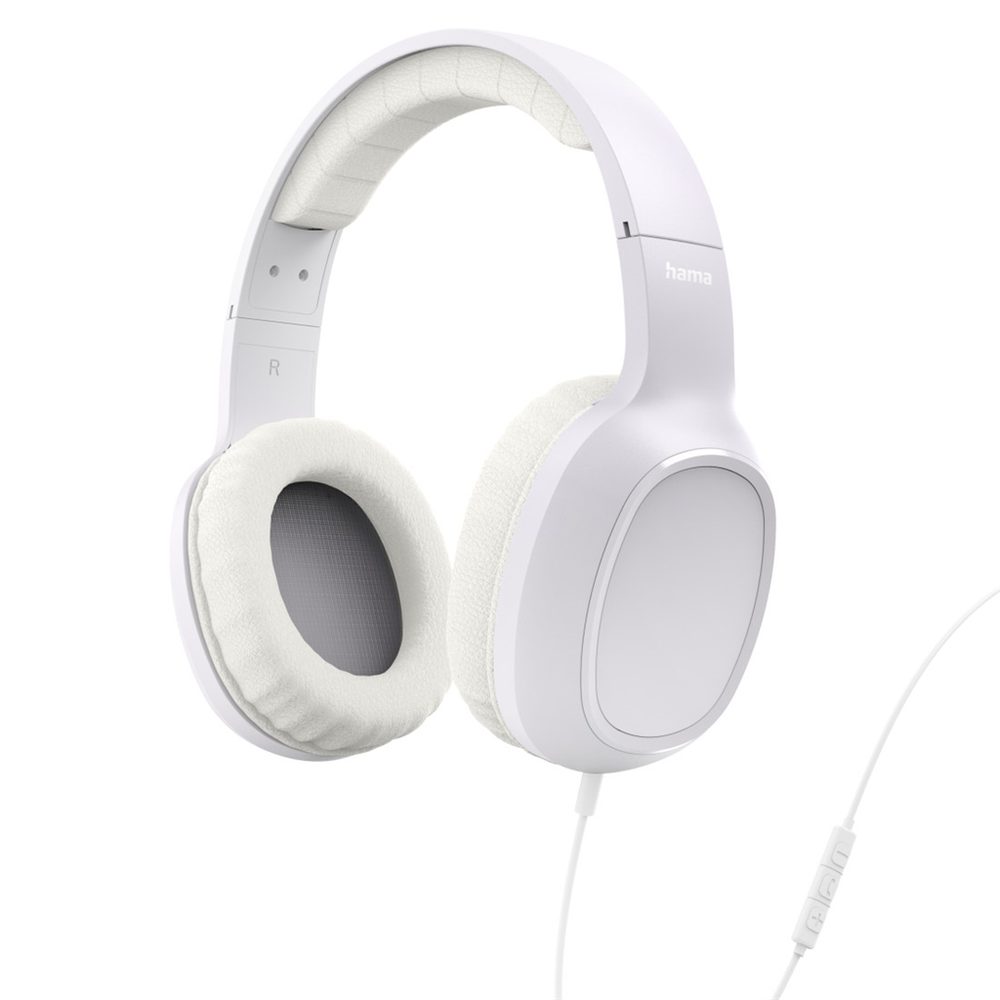 Levně Hama USB-C sluchátka s mikrofonem Fun C, uzavřená, bílá