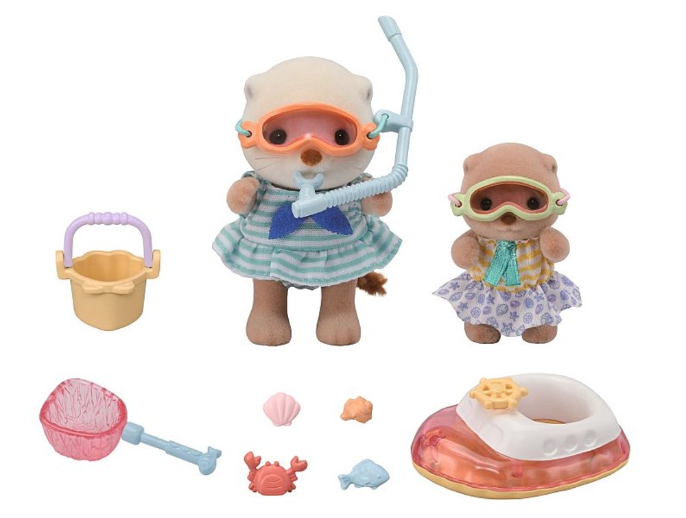 Sylvanian family Vydří sestry na dovolené u moře