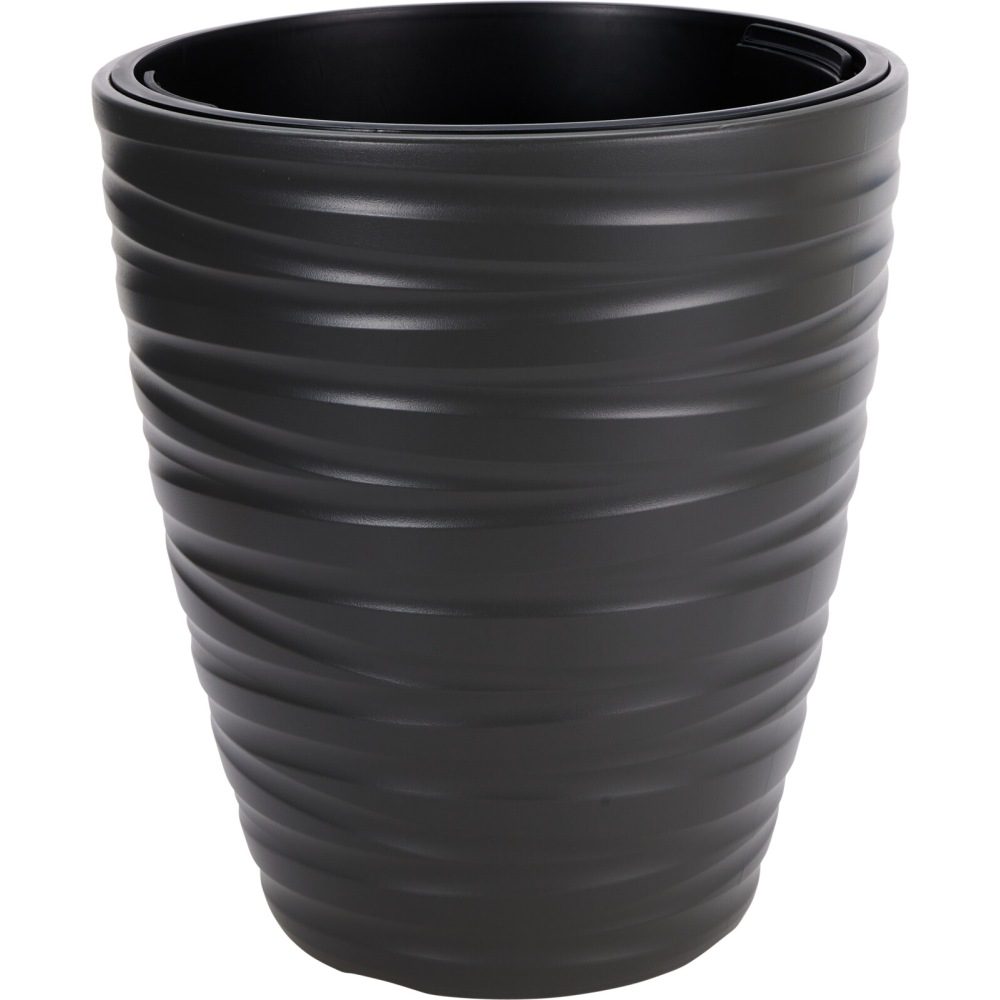 PROGARDEN Květináč plastový 37,5 x 41,9 cm tmavě šedá KO-Y89300860