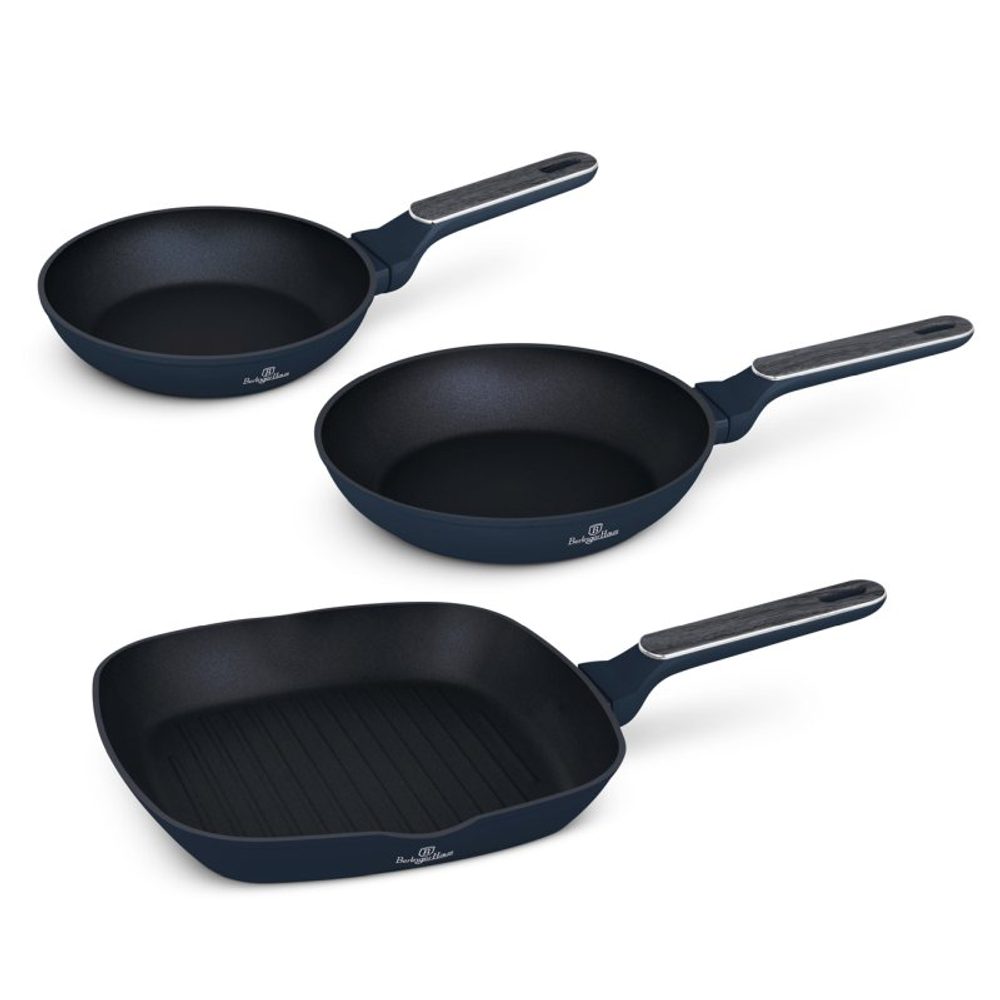 Levně BERLINGERHAUS Sada pánví s titanovým povrchem 3 ks Deep Sea Collection BH-8380