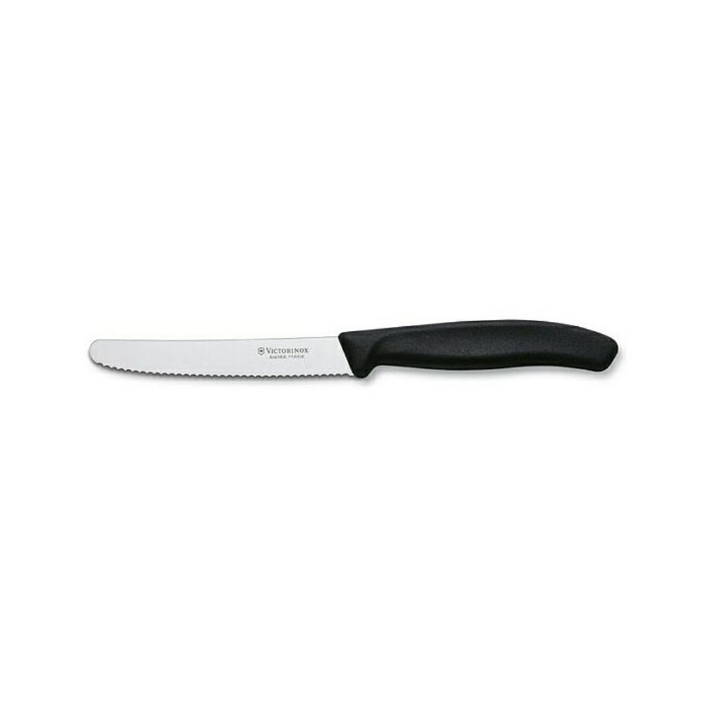 Levně nůž 11cm na rajčata ČERNÝ, VICTORINOX