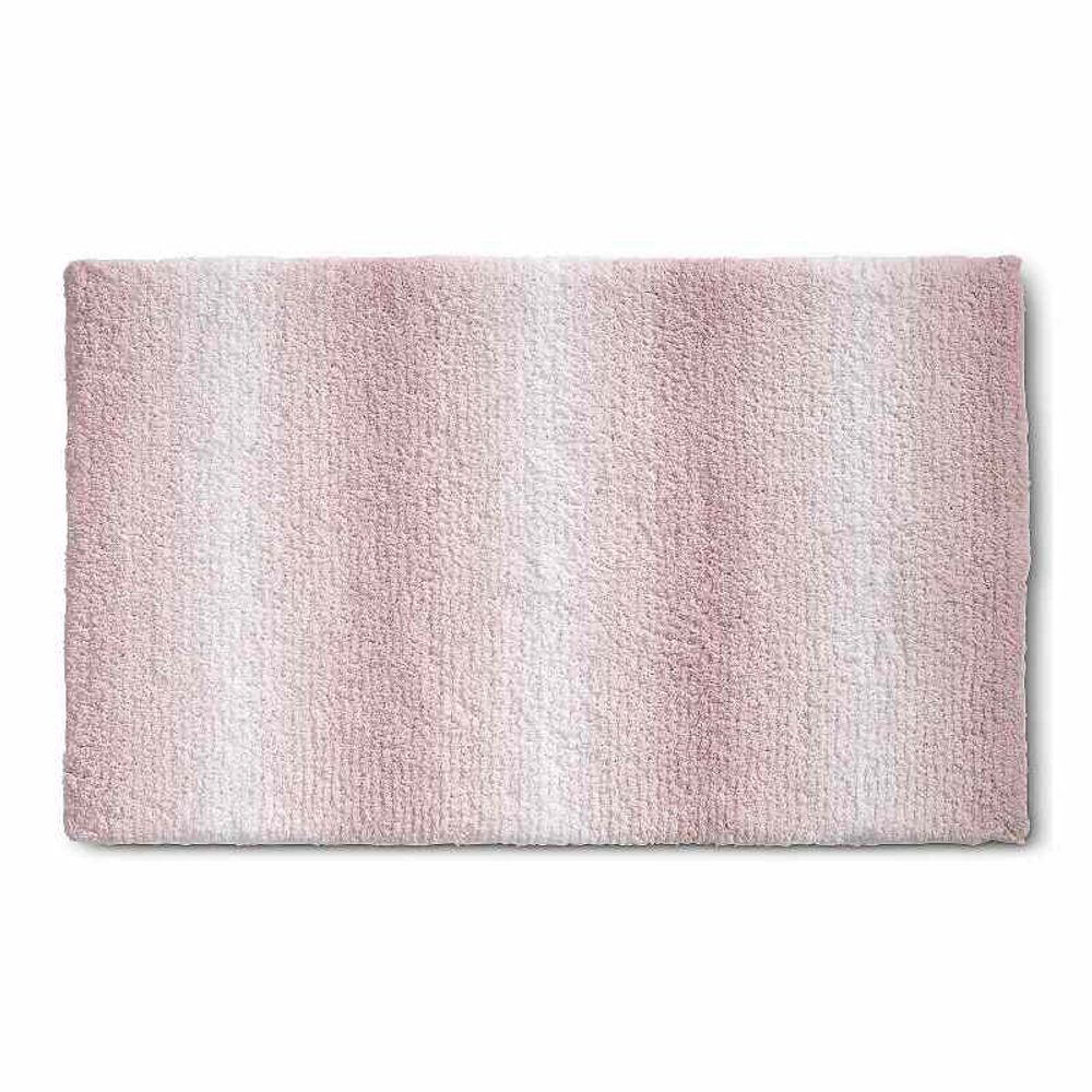Levně KELA Koupelnová předložka Ombre 100x60 cm polyester starorůžová KL-23566