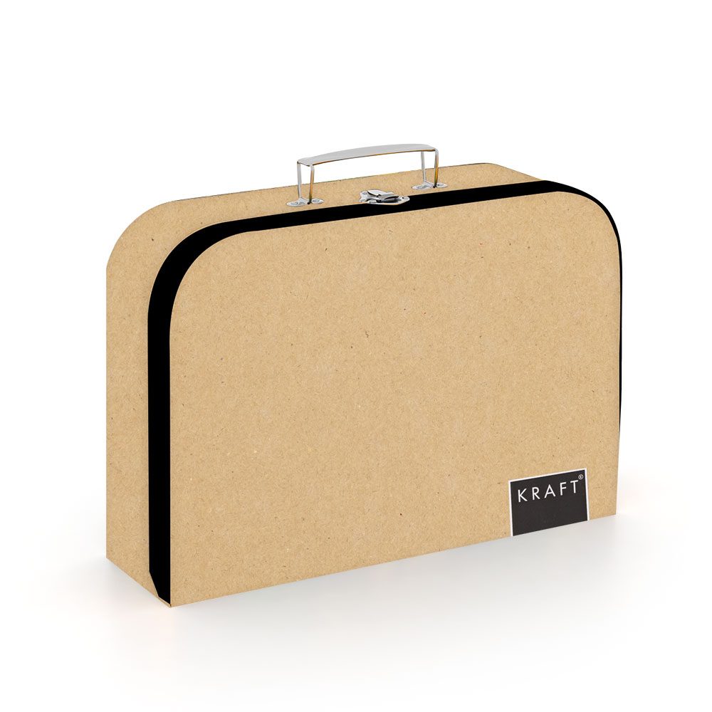 Levně Karton P+P Kufřík lamino 34 cm KRAFT nature KT6-07423